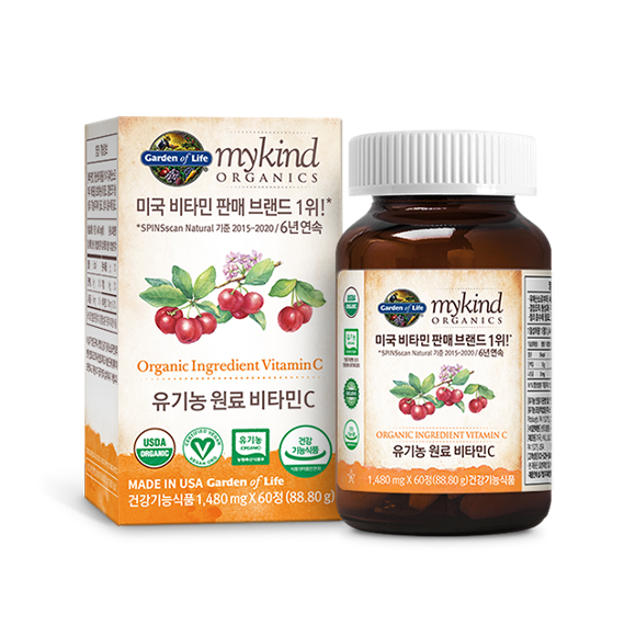 마이카인드 유기농 원료 비타민C 60정 × 3개
