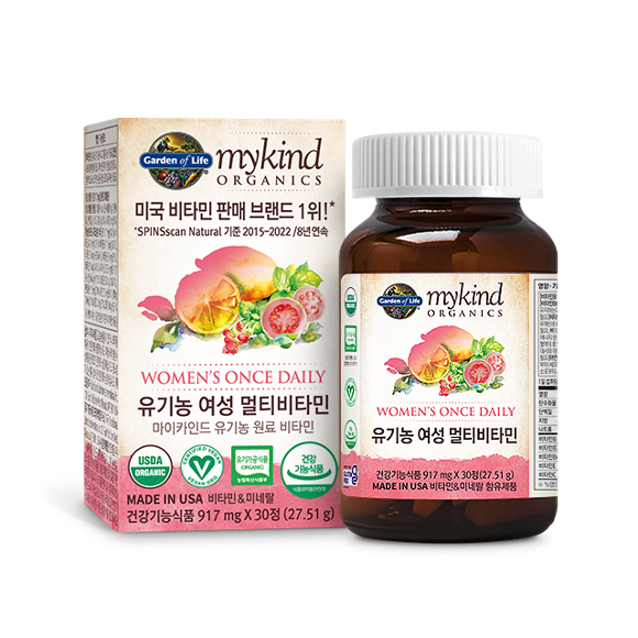 마이카인드 유기농 여성 종합 멀티 비타민 30정 2개